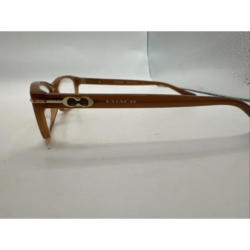NEW COACH HC 6054 5251 BROWN GOLD AUTHENTIC FRAMES EYEGLASSES 52-16